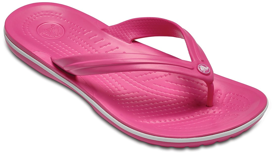 Slapi Crocs Crocband Flip Roz - Paradise Pink - 1 | YEO