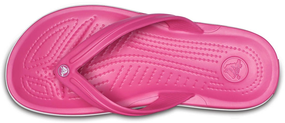 Slapi Crocs Crocband Flip Roz - Paradise Pink - 2 | YEO
