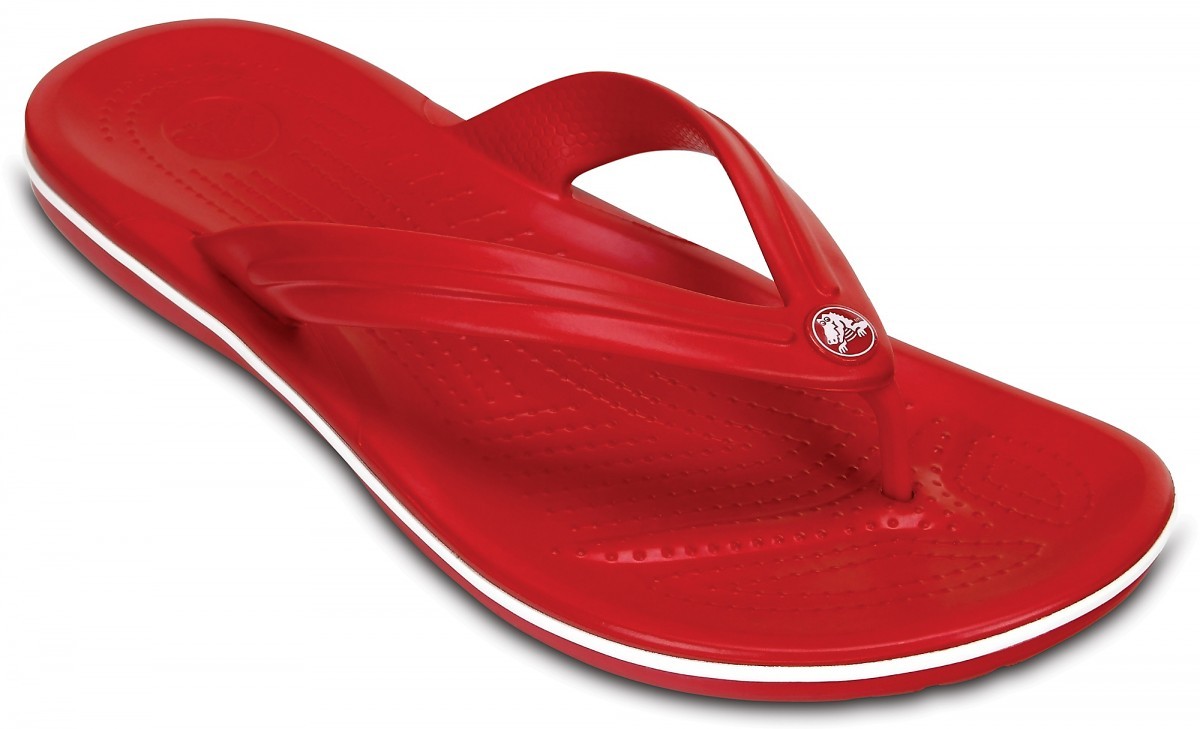 Slapi Crocs Crocband Flip Rosu - Pepper/White - 1 | YEO