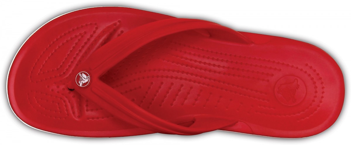 Slapi Crocs Crocband Flip Rosu - Pepper/White - 2 | YEO