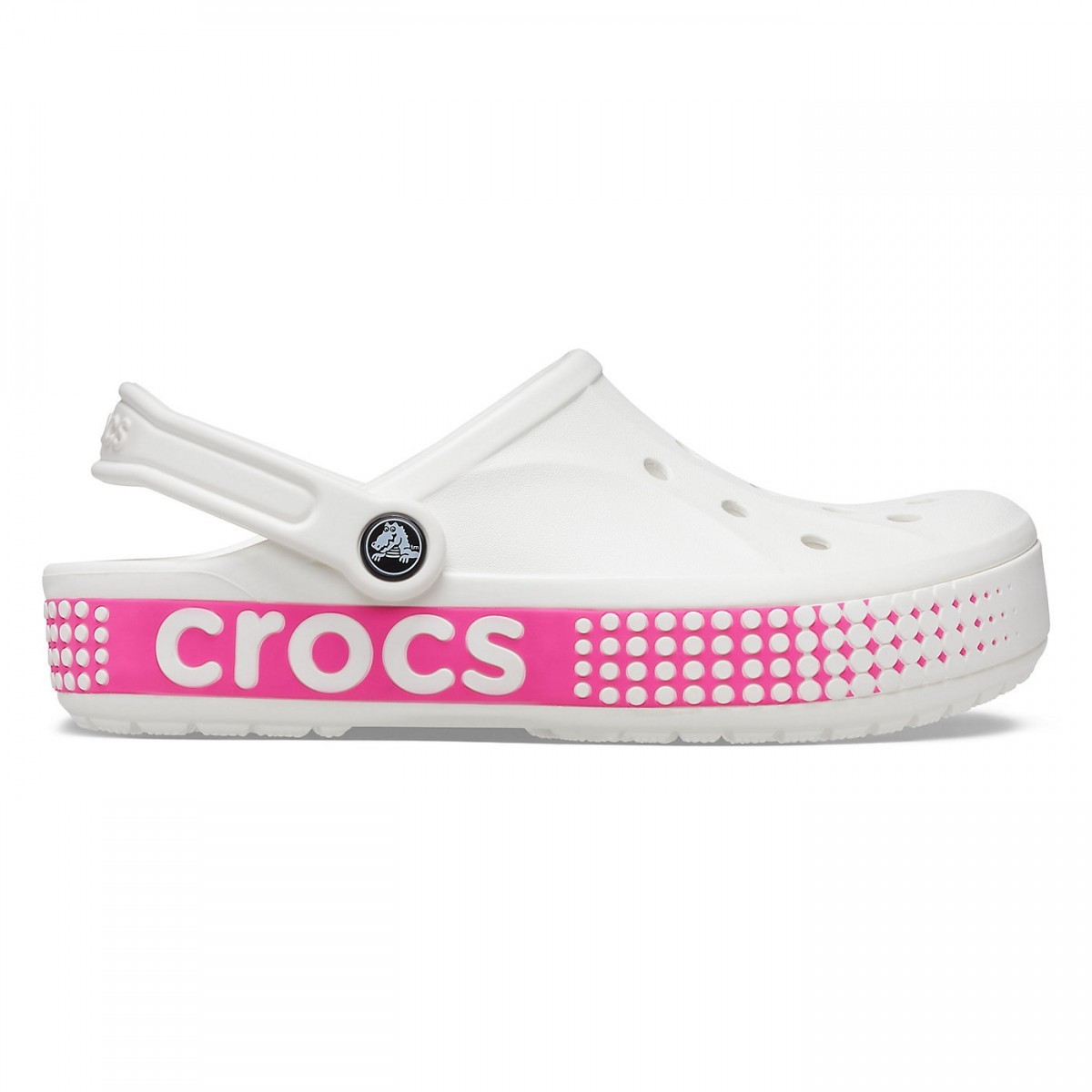 Saboți crocs bayaband logo motion clog alb - white