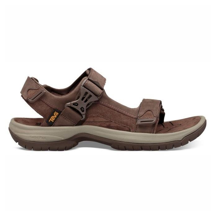 Sandale Teva Men\'s Tanway Leather Maro - Chocolate