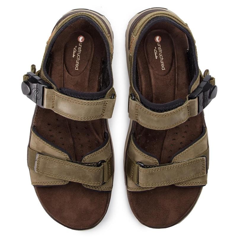 Sandale Clarks Un Trek Part Verde - Dark Olive - 4 | YEO