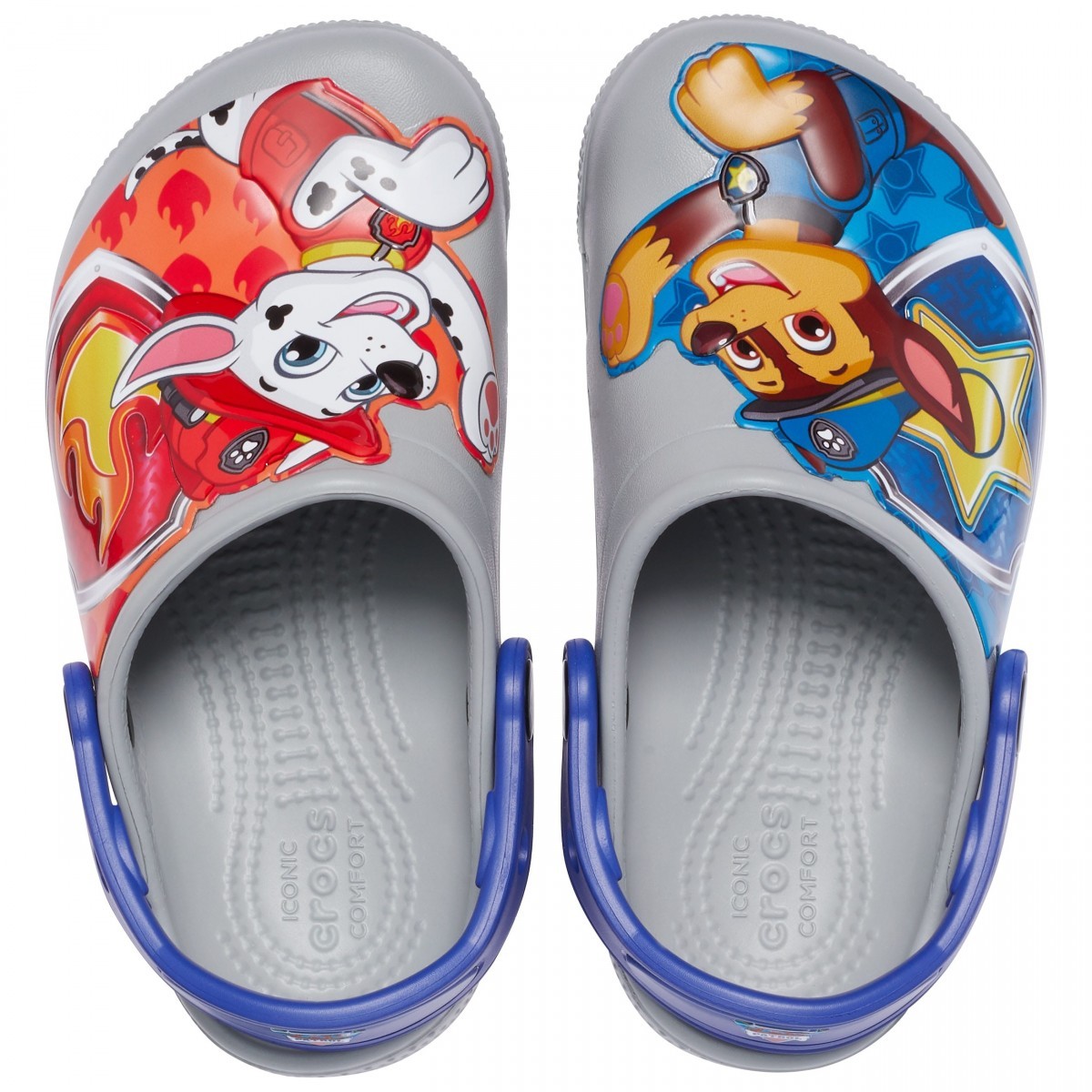 Saboti Crocs Fun Lab Paw Patrol Patch Clog Gri - Light Grey - 3 | YEO