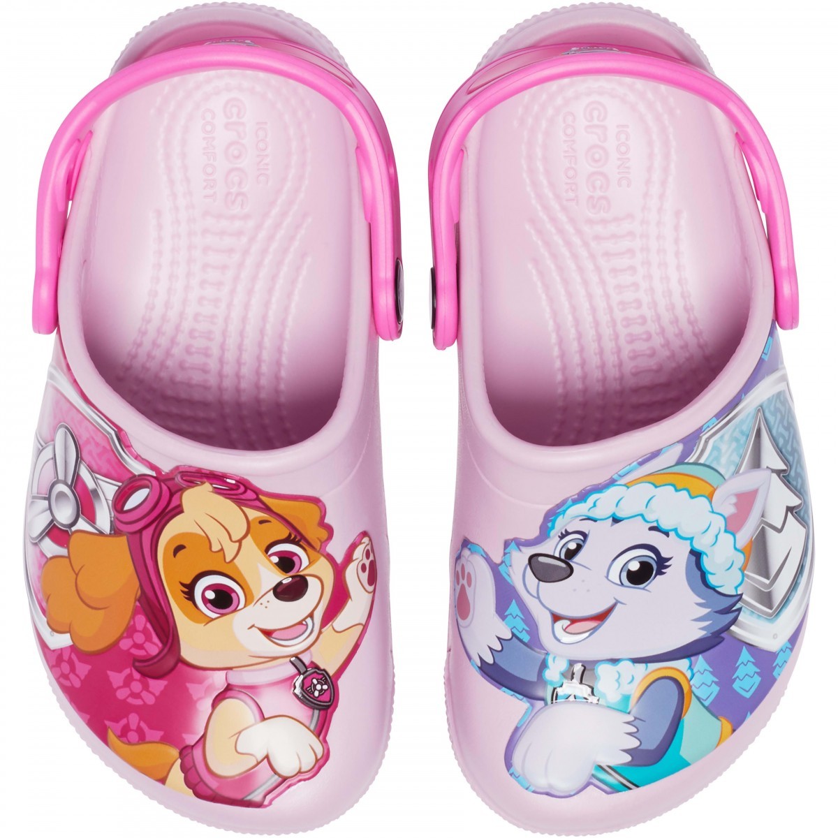 Saboti Crocs Fun Lab Paw Patrol Patch Clog Roz - Ballerina Pink - 3 | YEO
