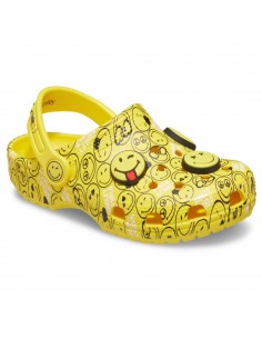 Saboți Crocs Classic Smiley... Alb - White/Multi 2