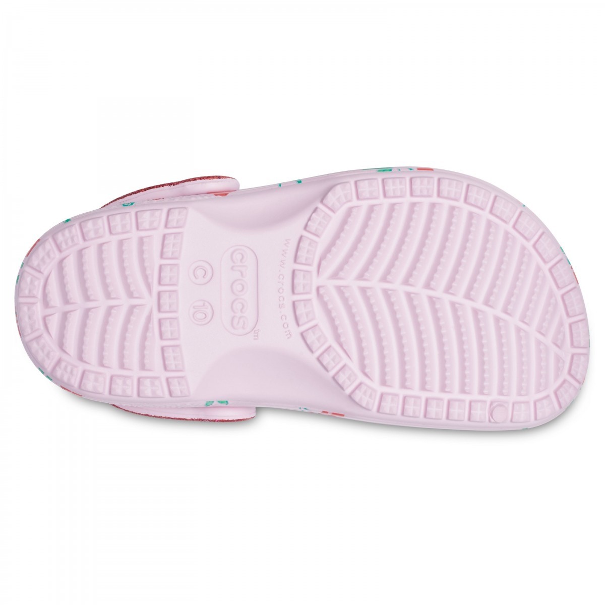 Saboți Crocs Classic Food Print Clog Roz - Ballerina Pink - 2 | YEO