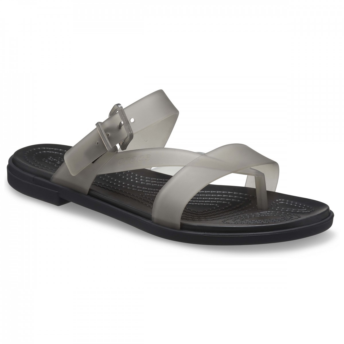 Sandale Crocs Tulum Translucent Toe Post Negru - Black - 1 | YEO