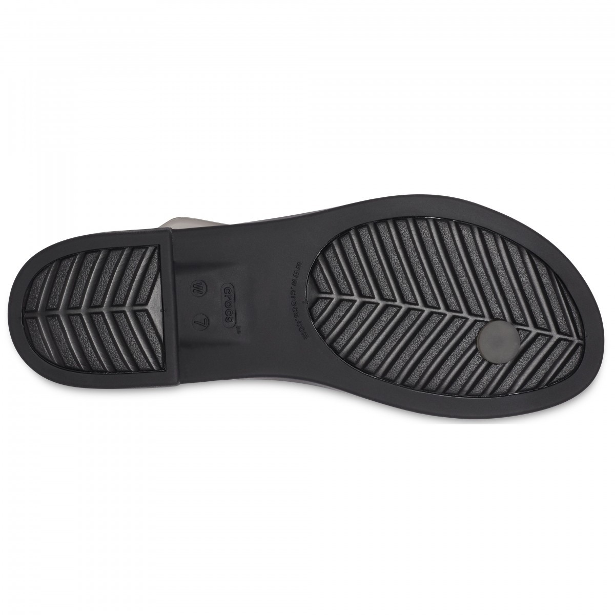 Sandale Crocs Tulum Translucent Toe Post Negru - Black - 3 | YEO