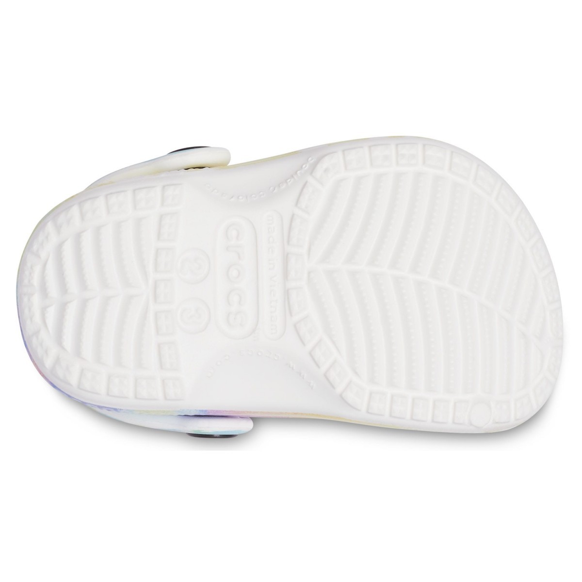 Saboti Crocs Littles Graphic Clog Alb - White/Multi - 3 | YEO