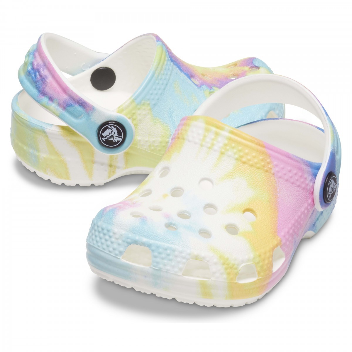 Saboti Crocs Littles Graphic Clog Alb - White/Multi - 4 | YEO