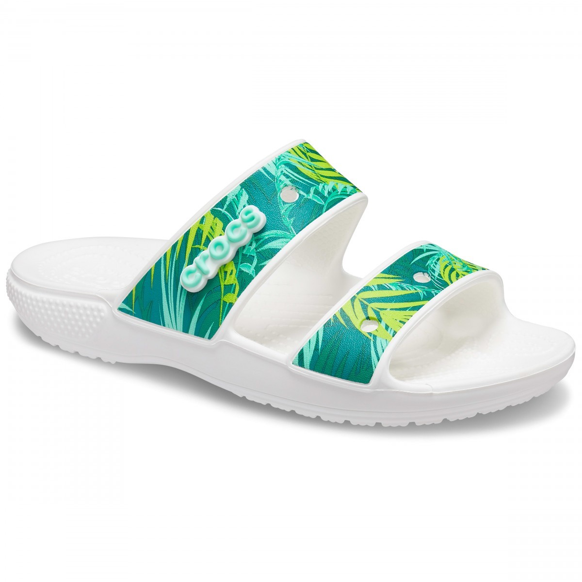 Papuci Classic Crocs Tropical Sandal Alb - White/Multi - 1 | YEO
