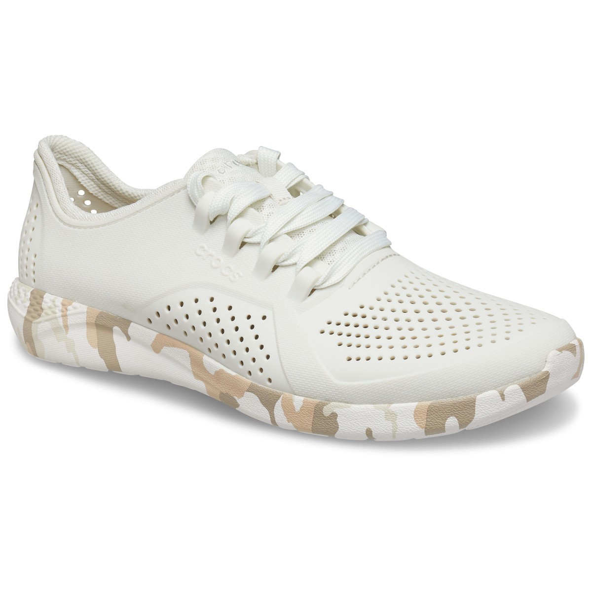 Pantofi Crocs Men\'s LiteRide Printed Camo Pacer Alb - Almost White - 1 | YEO