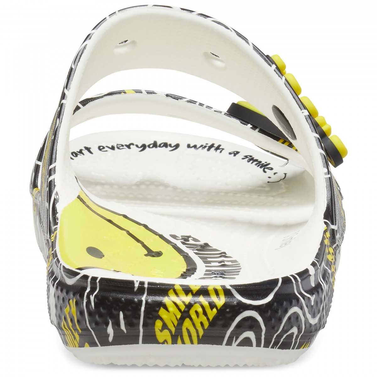 Papuci Classic Crocs Smiley World Sandal​ Alb - White/Multi - 4 | YEO