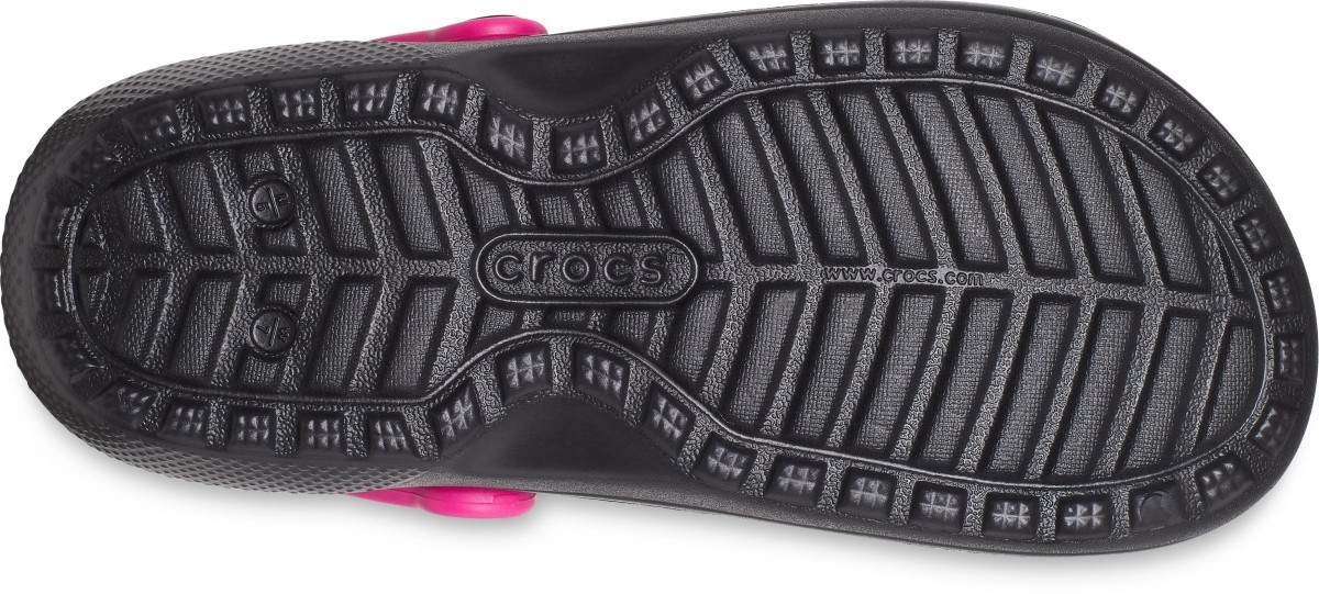 Saboți Crocs Classic Lined Pop Strap Clog Multicolor - Black/Multi - 3 | YEO