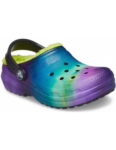 Saboți Crocs Kids' Classic... Negru - Black/Lime Punch 2