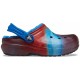 Saboți Crocs Kids' Classic Lined Out of this World Clog Culoare Albastru - Bright Cobalt