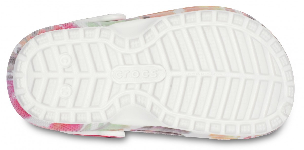 Saboți Crocs Kids\' Classic Lined Tie-Dye Graphic Clog Multicolor - Black/Multi - 3 | YEO