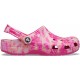 Saboți Crocs Classic Bleach Dye Clog Culoare Roz - Candy Pink