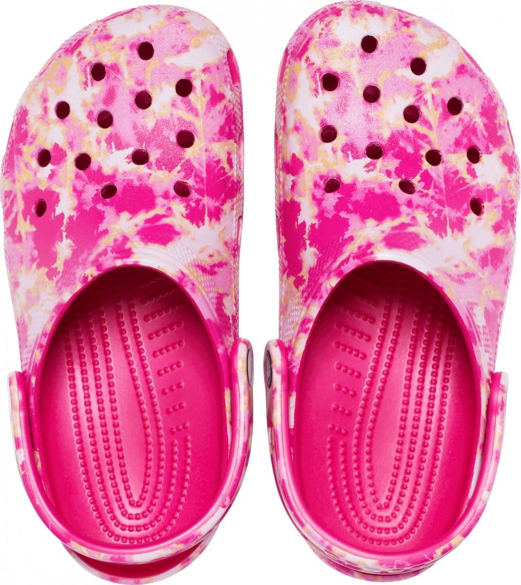 Saboți Crocs Classic Bleach Dye Clog Roz - Candy Pink - 2 | YEO