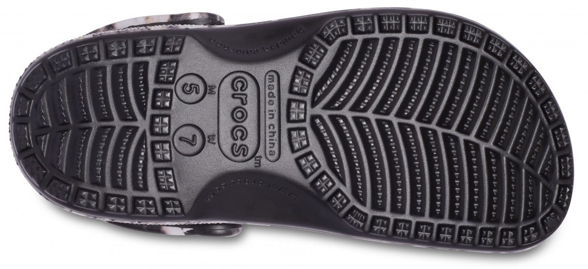 Saboți Crocs Classic Bleach Dye Clog Negru - Black - 3 | YEO