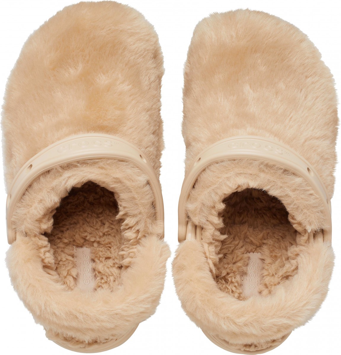 Saboți Crocs Classic Fur Sure Maro - Chai - 2 | YEO