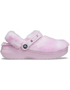 Saboți Crocs Classic Fur Sure Roz deschis - Ballerina Pink