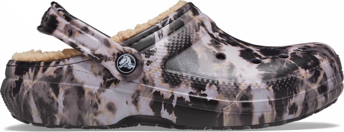 Saboți crocs classic lined bleach dye clog