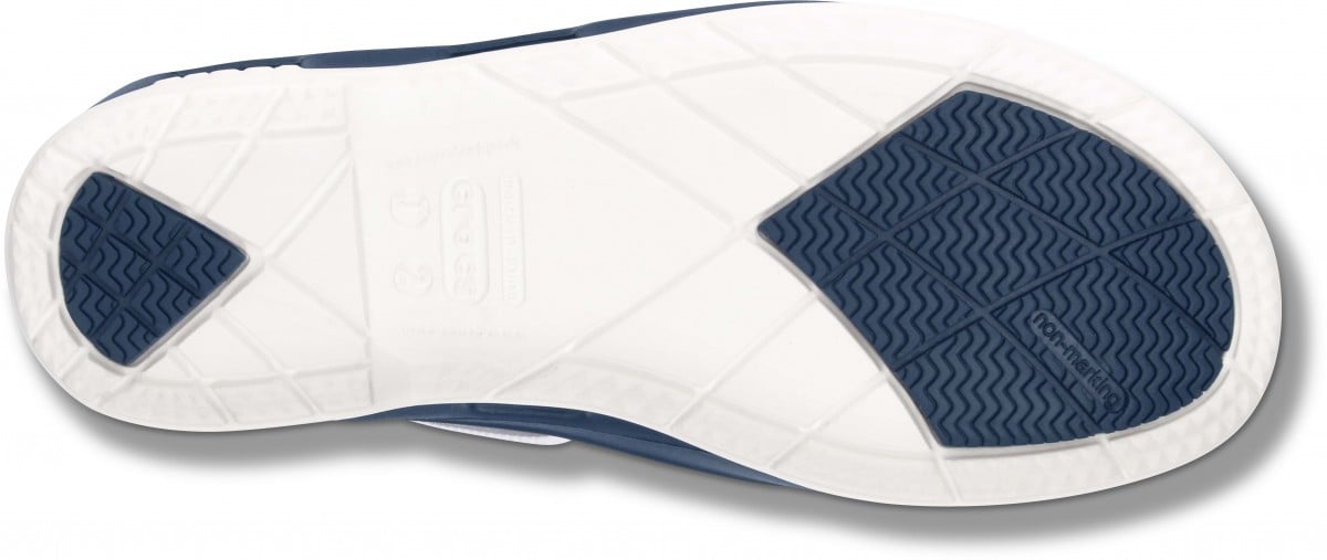 Pantofi Crocs Kids\' Beach Line Lace Boat Shoe Albastru - Navy/White - 3 | YEO