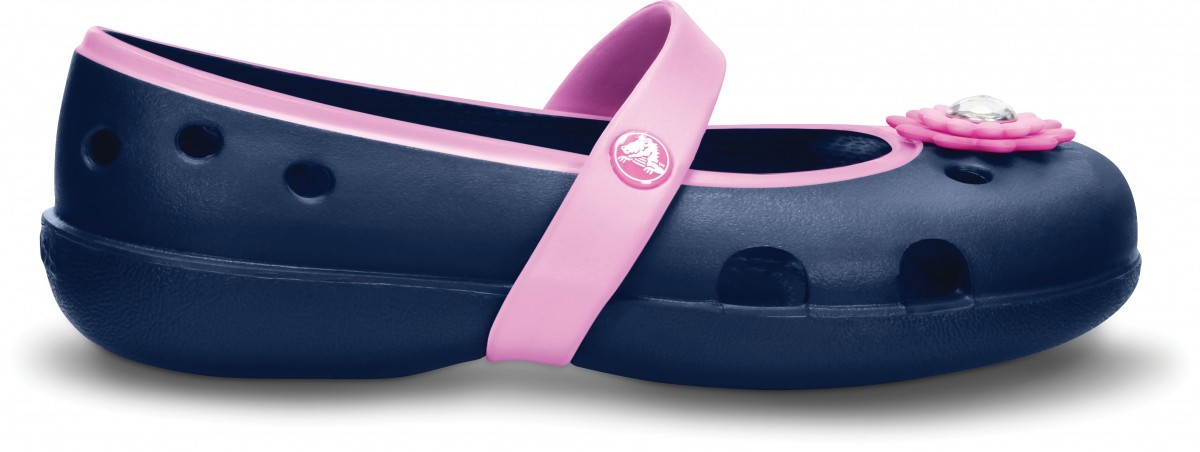 Balerini crocs kids' keeley petal charm flat