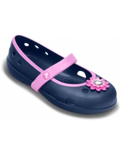 Balerini Crocs Kids' Keeley... Albastru - Navy/Carnation 2