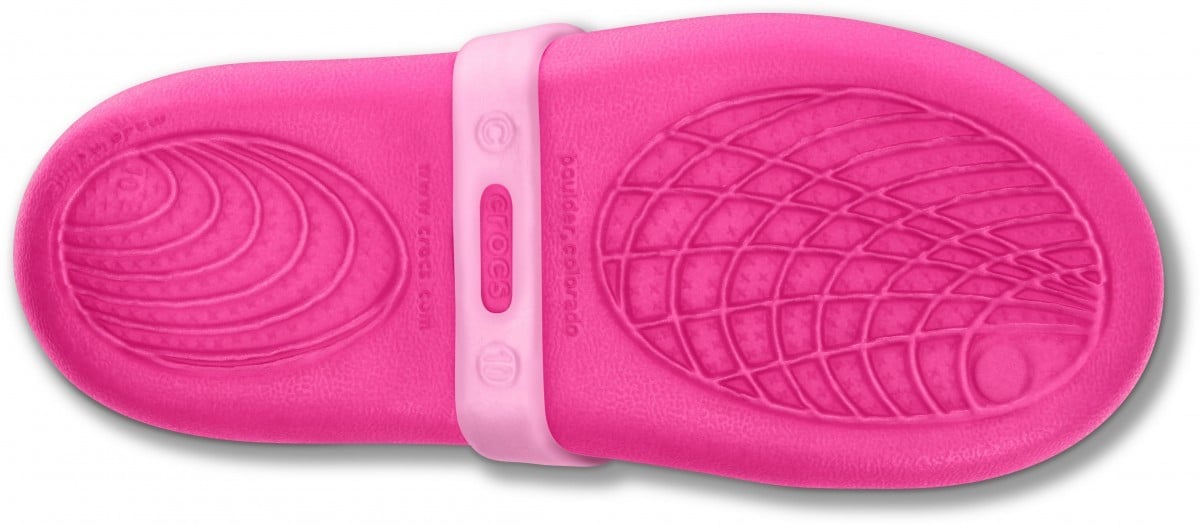 Balerini Crocs Kids\' Keeley Petal Charm Flat Roz - Neon Magenta/Carnation - 3 | YEO