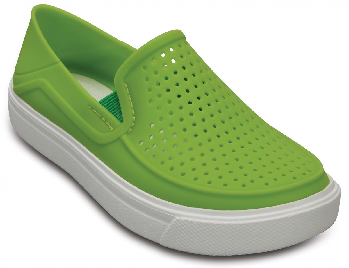 Pantofi Crocs Kids\' CitiLane Roka Slip-On Verde - Volt Green - 1 | YEO