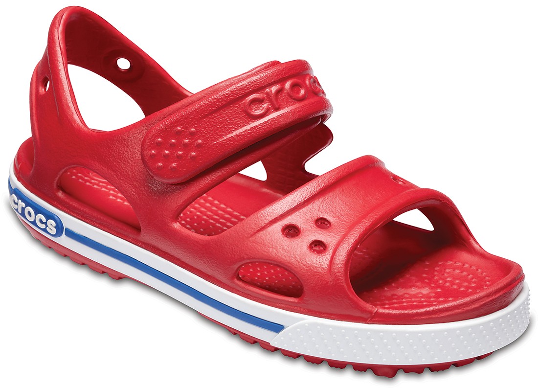 Sandale Crocs Crocband II Sandal Kids Rosu - Pepper/Blue Jean - 1 | YEO