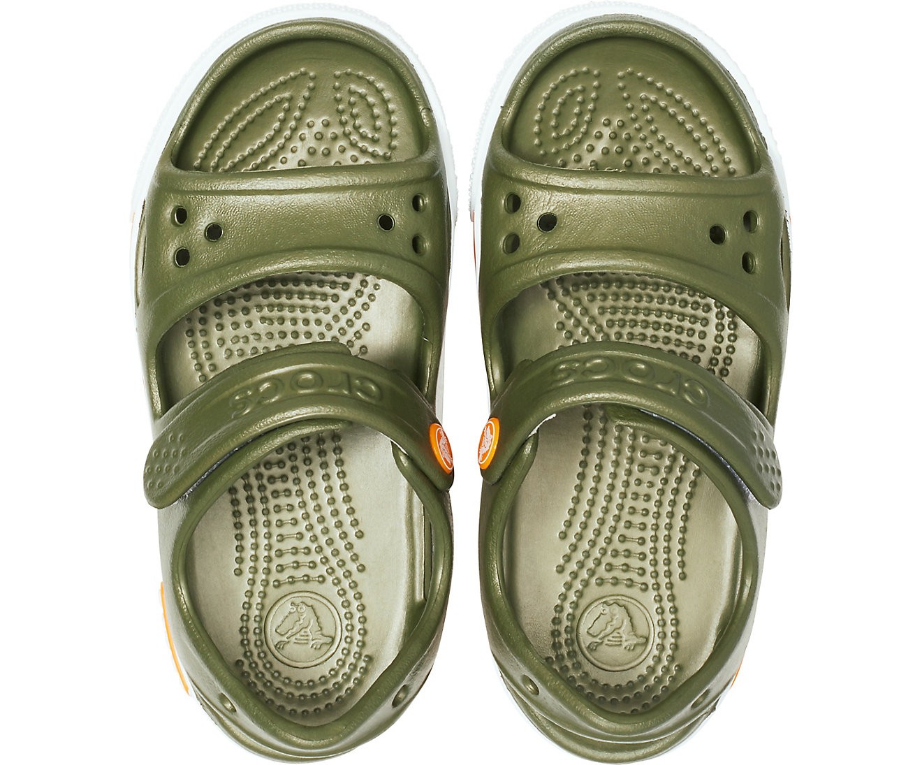 Sandale Crocs Crocband II Sandal Kids Verde - Army Green - 2 | YEO