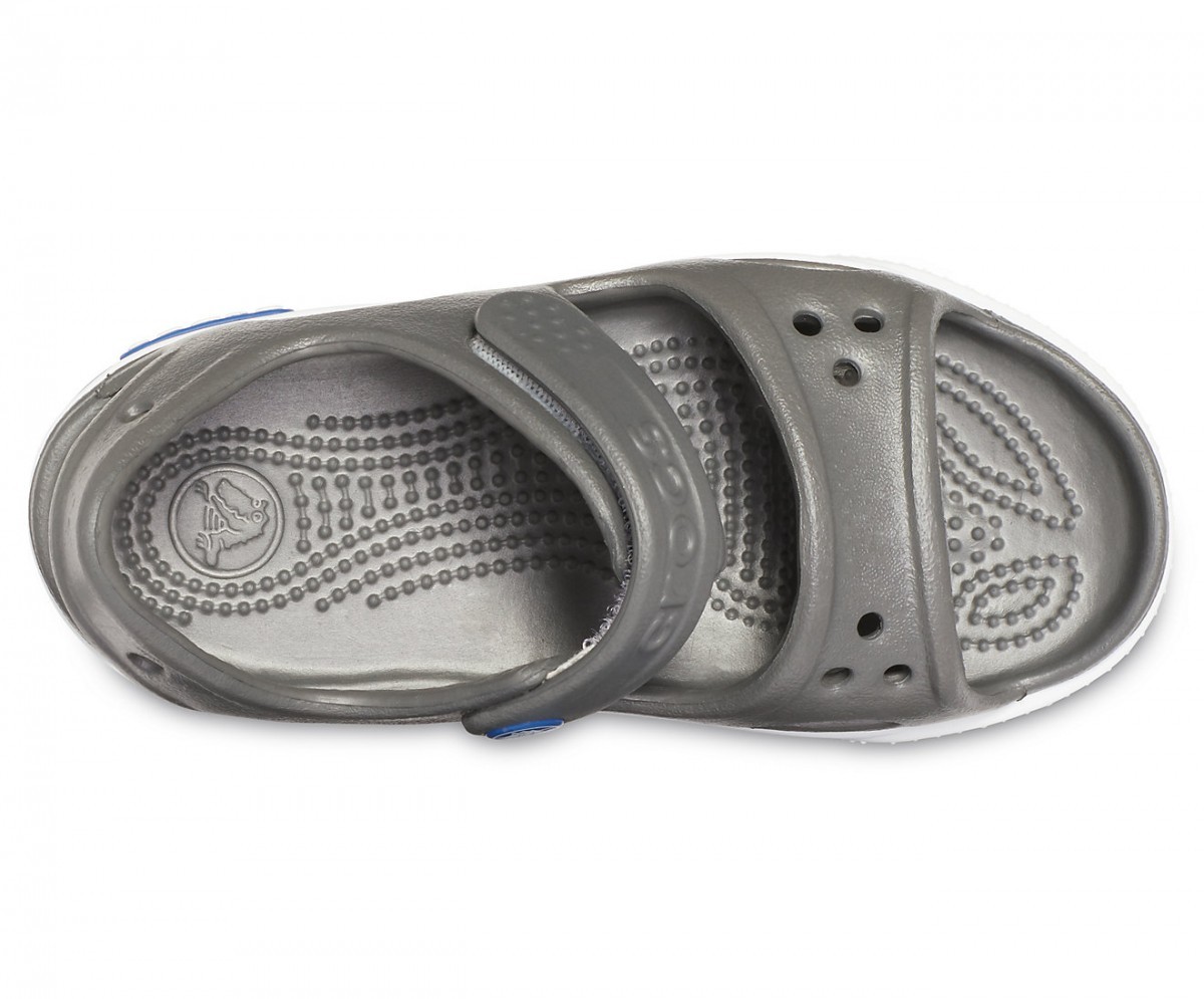 Sandale Crocs Crocband II Sandal Kids Gri - Slate Grey/Blue Jean - 2 | YEO