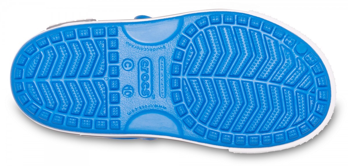 Sandale Crocs Crocband II Sandal Kids Albastru - Bright Cobalt/Charcoal - 3 | YEO