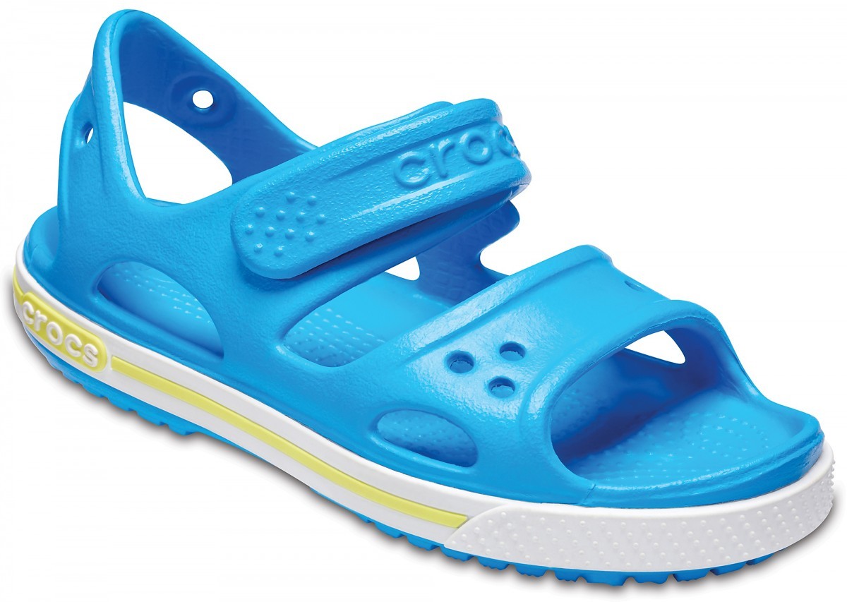 Sandale Crocs Crocband II Sandal Kids Albastru - Ocean/Tennis Ball Green - 1 | YEO