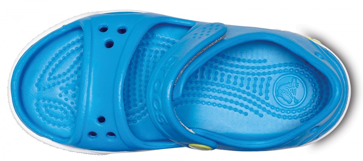 Sandale Crocs Crocband II Sandal Kids Albastru - Ocean/Tennis Ball Green - 2 | YEO