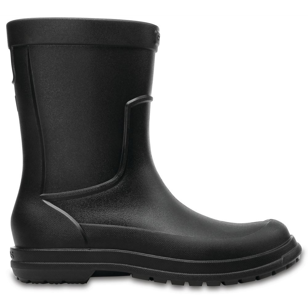 Cizme crocs allcast rain boot negru - black