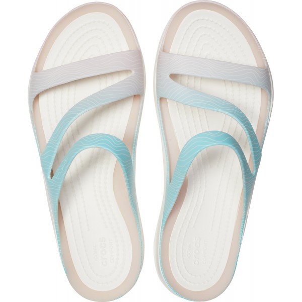 Albastru deschis - Pool Ombre/White