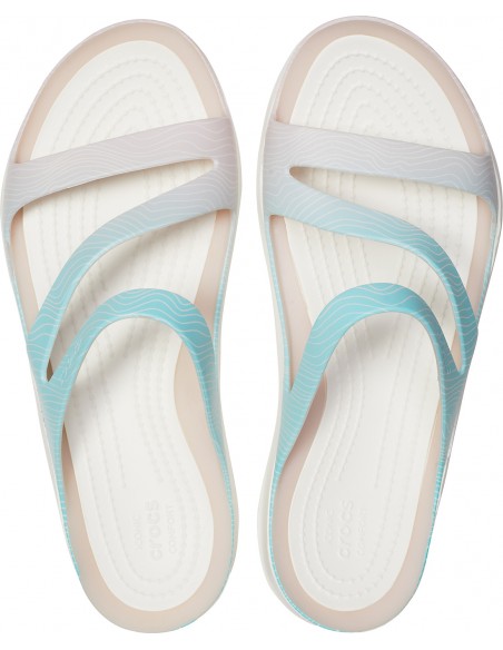 Albastru deschis - Pool Ombre/White