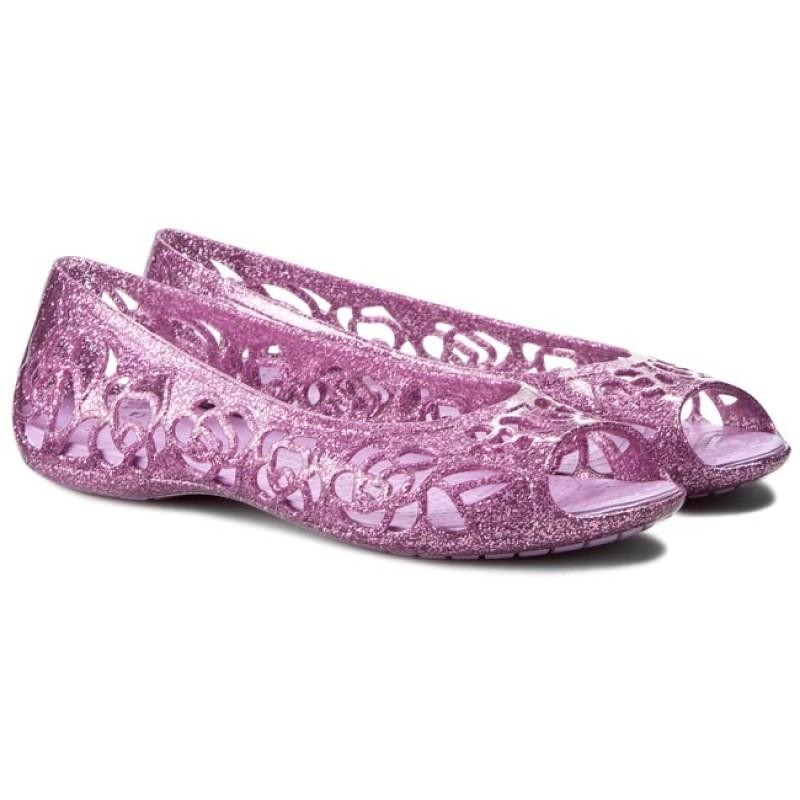 Balerini Crocs Kids\' Isabella Glitter Flat GS Mov - Wild Orchid - 1 | YEO
