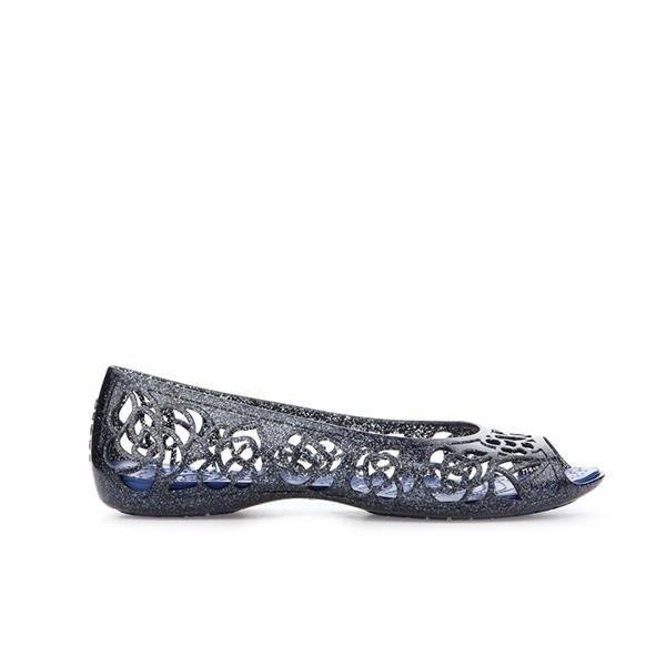 Balerini Crocs Kids\' Isabella Glitter Flat GS Albastru - Navy/Cerulean Blue - 1 | YEO