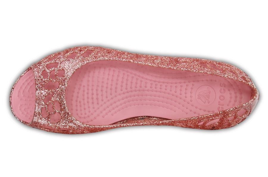 Balerini Crocs Kids\' Isabella Glitter Flat GS Roz - Blossom - 3 | YEO