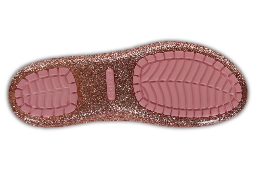Balerini Crocs Kids\' Isabella Glitter Flat GS Roz - Blossom - 4 | YEO