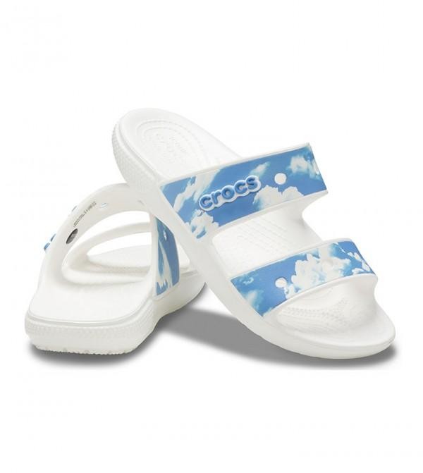 Papuci Classic Crocs Out of this World Sandal Alb - White - 1 | YEO