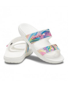Papuci Classic Crocs Out of... Multicolor - Multi/White 2