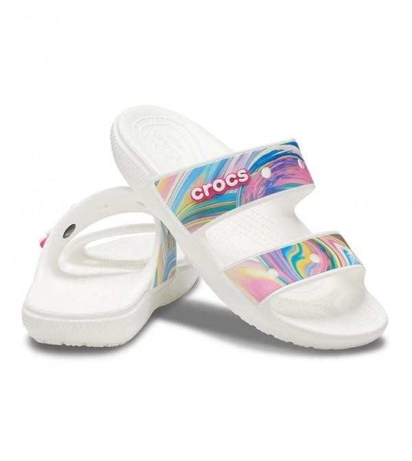 Papuci Classic Crocs Out of this World Sandal Multicolor - Multi/White - 1 | YEO