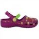 Sandale Crocs Karin Novelty Clog K Culoare Mov - Vibrant Violet/Tangarine